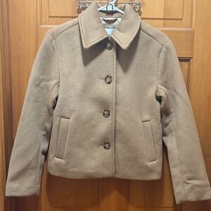 NWT Abercrombie & Fitch Brown Pea Coat Size XXS